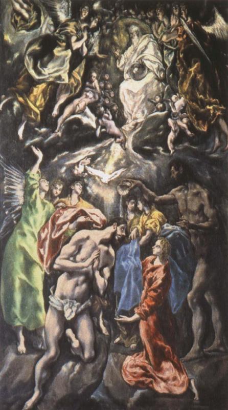 El Greco The Baptism of Christ France oil painting art